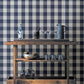 Lumberjack Navy Wallpaper