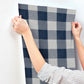 Lumberjack Navy Wallpaper