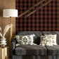 Lumberjack Maroon Wallpaper