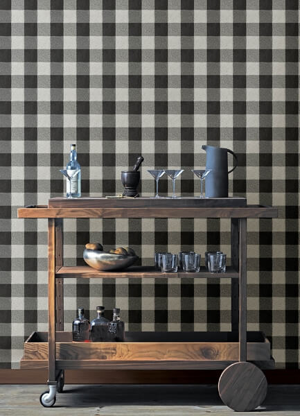 Lumberjack Black Wallpaper