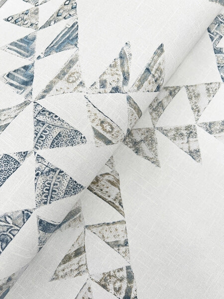 Scrap Quilt Denim Wallpaper
