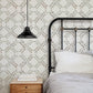 Scrap Quilt Light Brown Wallpaper