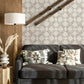 Scrap Quilt Light Brown Wallpaper