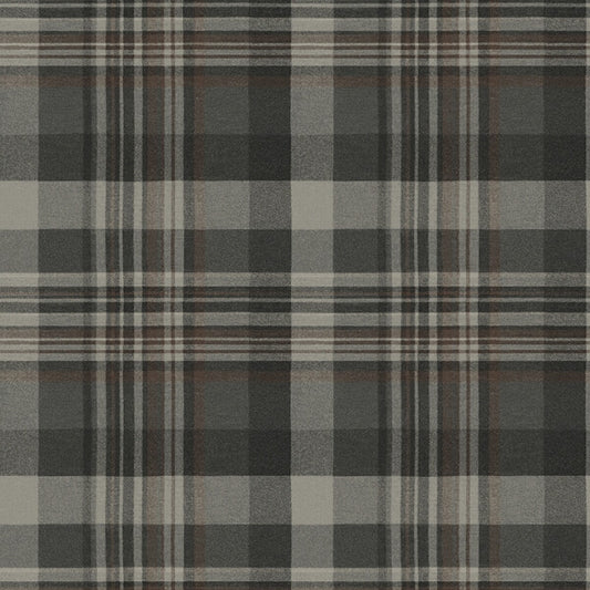 Dutton Plaid Charcoal Wallpaper