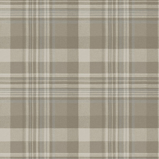 Dutton Plaid Light Brown Wallpaper