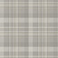 Dutton Plaid Grey Wallpaper