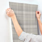 Dutton Plaid Grey Wallpaper