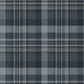 Dutton Plaid Indigo Wallpaper