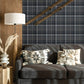 Dutton Plaid Indigo Wallpaper