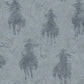 Stockman Silhouette Blue Wallpaper