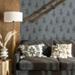 Stockman Silhouette Blue Wallpaper