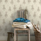 Stockman Silhouette Light Grey Wallpaper
