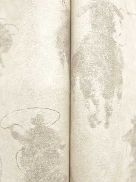 Stockman Silhouette Light Grey Wallpaper