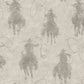 Stockman Silhouette Grey Wallpaper