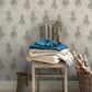 Stockman Silhouette Grey Wallpaper