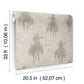 Stockman Silhouette Grey Wallpaper