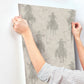 Stockman Silhouette Grey Wallpaper