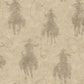 Stockman Silhouette Khaki Wallpaper