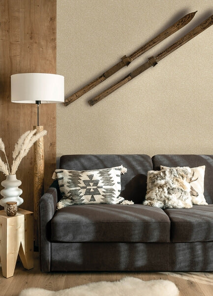 Woven Basket Khaki Wallpaper