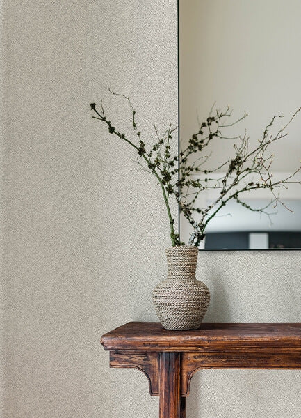 Woven Basket Light Grey Wallpaper