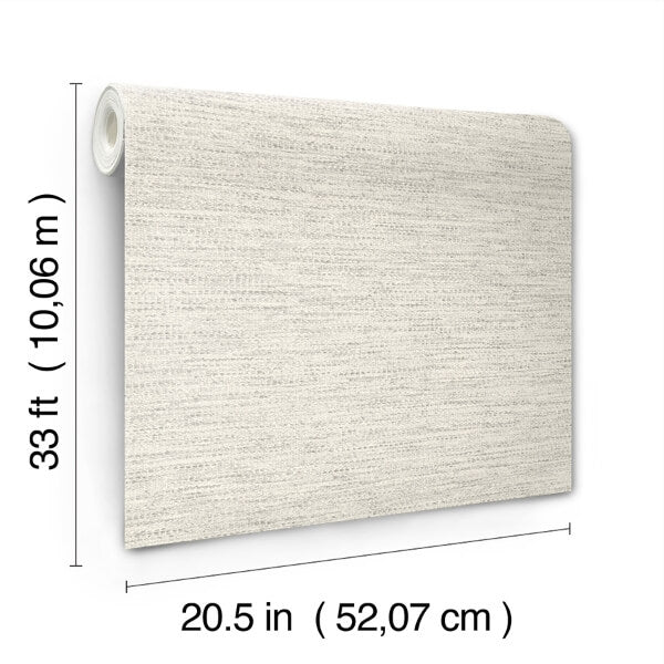 Wool Texture Light Grey Wallpaper