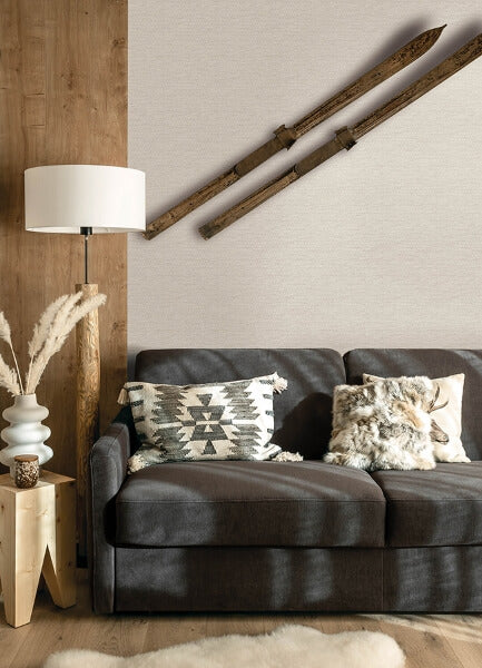 Plaited Grass Cream Wallpaper