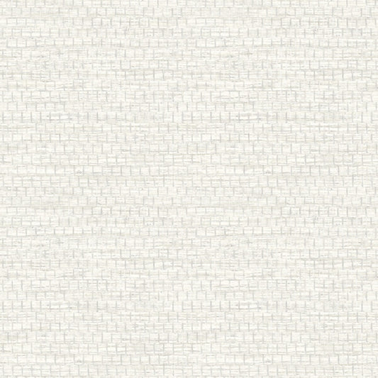 Plaited Grass White Wallpaper