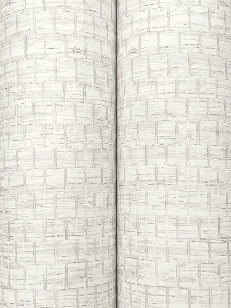 Plaited Grass White Wallpaper