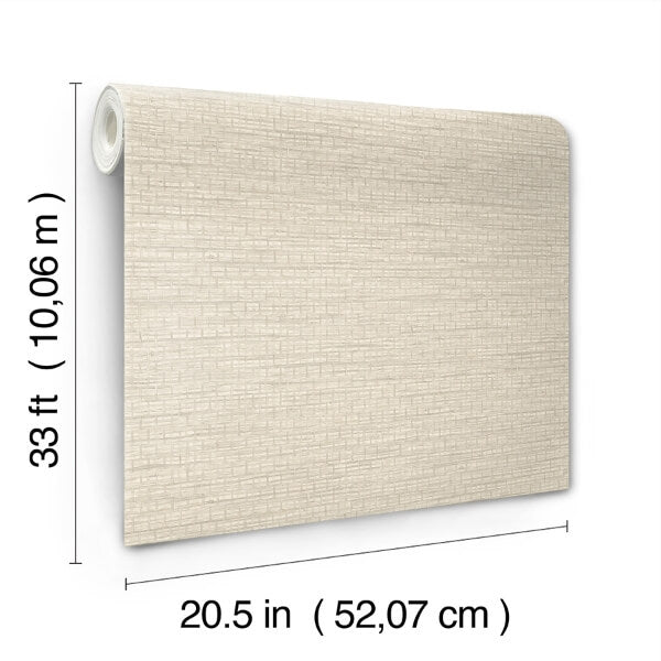 Plaited Grass Light Grey Wallpaper