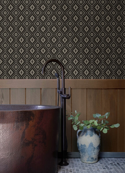Camp Blanket Black Wallpaper