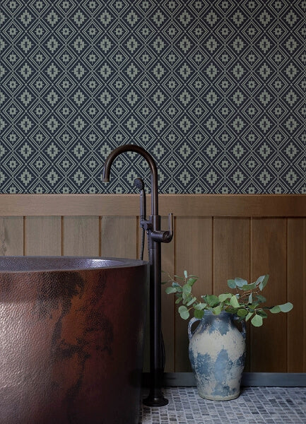 Camp Blanket Dark Blue Wallpaper