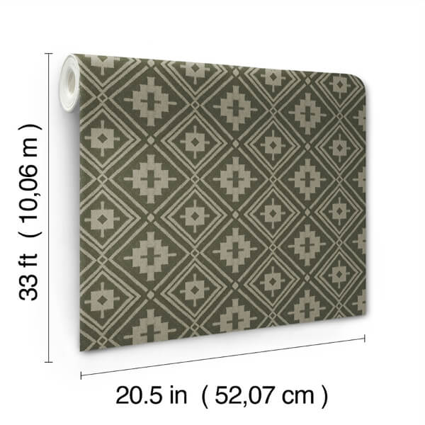Camp Blanket Green Wallpaper