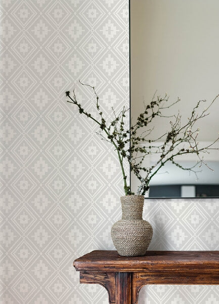 Camp Blanket Cream Wallpaper