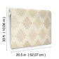 Stitched Heirloom Khaki Wallpaper