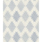 Stitched Heirloom Indigo Wallpaper
