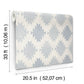 Stitched Heirloom Indigo Wallpaper
