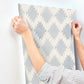 Stitched Heirloom Indigo Wallpaper