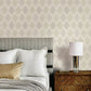 Stitched Heirloom Moss Wallpaper