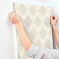 Stitched Heirloom Moss Wallpaper