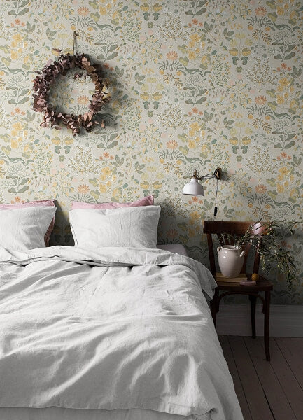 Groh Apricot Floral Wallpaper