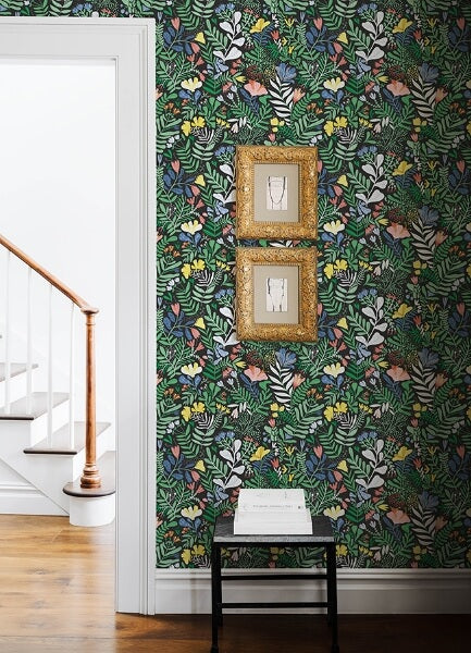 Brittsommar Black Woodland Floral Wallpaper