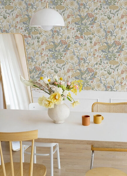 Hava Neutral Meadow Flowers Wallpaper