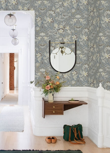 Lisa Stone Floral Damask Wallpaper