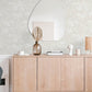 Lisa Grey Floral Damask Wallpaper