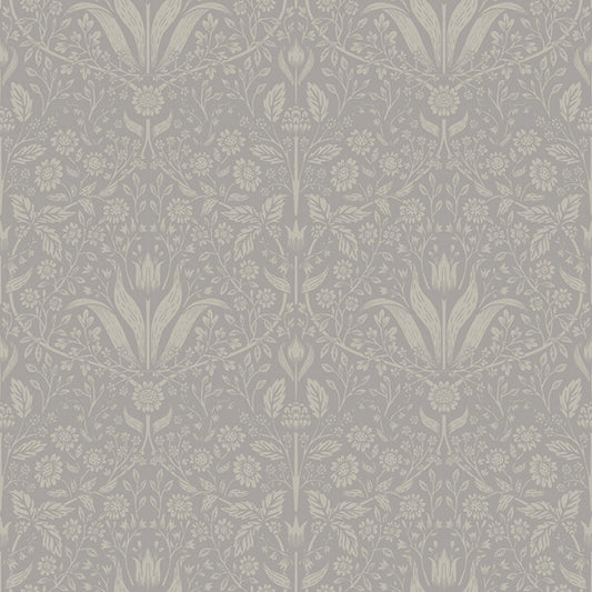 Mara Grey Tulip Ogee Wallpaper