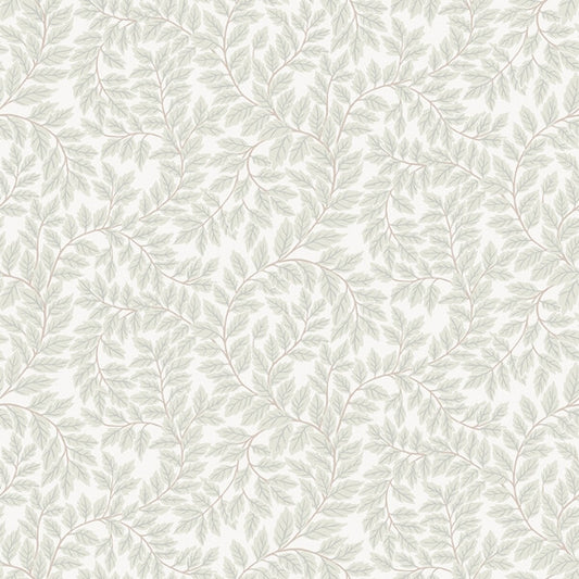 Lindlöv Light Grey Leafy Vines Wallpaper