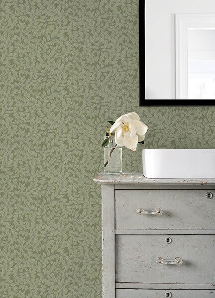 Lindlöv Moss Leafy Vines Wallpaper