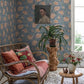 Bernadina Blue Rosebush Wallpaper