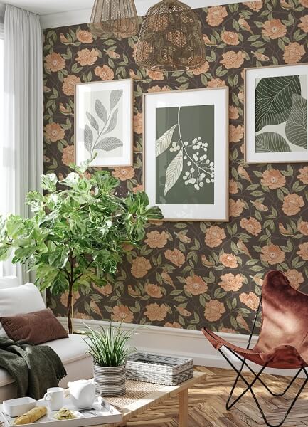 Bernadina Black Rosebush Wallpaper
