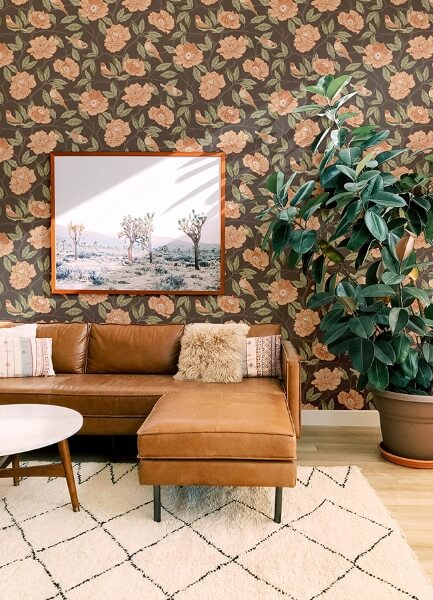 Bernadina Black Rosebush Wallpaper